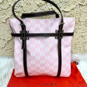Loewe Pink Anagram Tote Bag